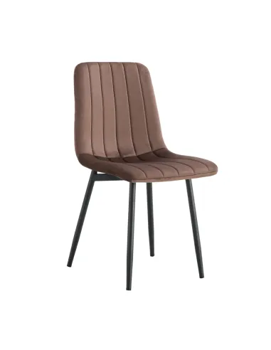 Scaun RAMITA, living/birou/dining, 44.5x56.5x86 cm, Velvet, structură metalică | MobilaOK