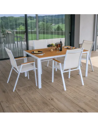 Scaun BONTO, gradina/terasa, 61x56x90 cm, otel si polywood | MobilaOK
