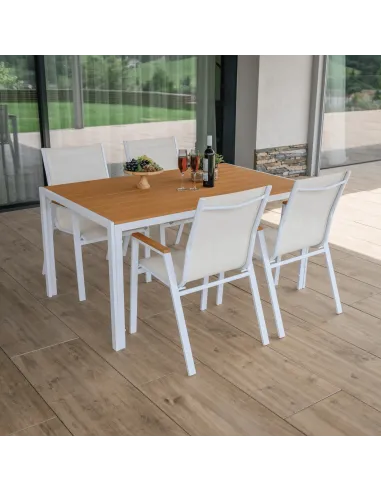 Scaun BONTO, gradina/terasa, 61x56x90 cm, otel si polywood | MobilaOK