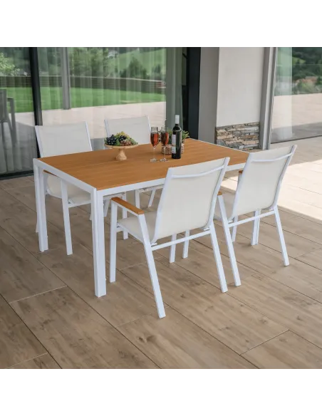 Scaun BONTO, gradina/terasa, 61x56x90 cm, otel si polywood | MobilaOK