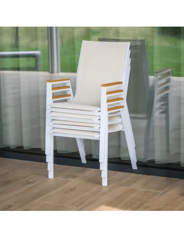 Scaun BONTO, gradina/terasa, 61x56x90 cm, otel si polywood | MobilaOK