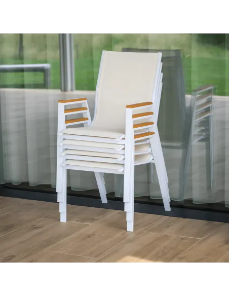 Scaun BONTO, gradina/terasa, 61x56x90 cm, otel si polywood | MobilaOK