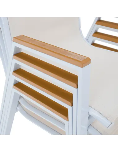 Scaun BONTO, gradina/terasa, 61x56x90 cm, otel si polywood | MobilaOK