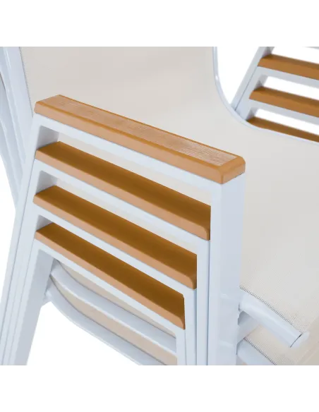 Scaun BONTO, gradina/terasa, 61x56x90 cm, otel si polywood | MobilaOK