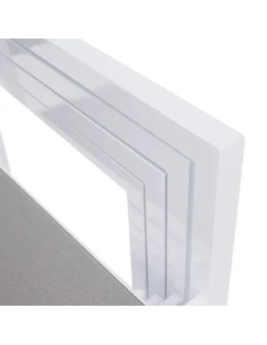 Scaun stivuibil DORIO, grădină/terasă, 56x62x86 cm, oțel și textil artificial | MobilaOK