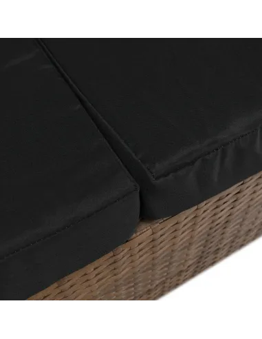 Set de Grădină MADUL, terasă/balcon, 229x174x85 cm, ratan sintetic, metal, sticlă | MobilaOK