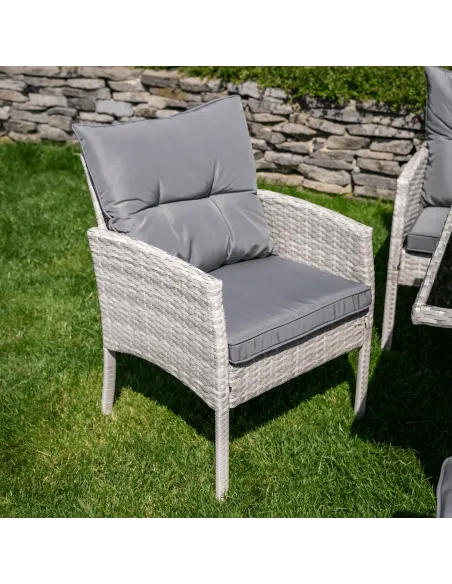 Set Grădină LALEN, terasă/balcon, 161x55x77/86 cm, ratan sintetic | MobilaOK