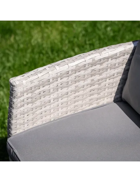 Set Grădină LALEN, terasă/balcon, 161x55x77/86 cm, ratan sintetic | MobilaOK