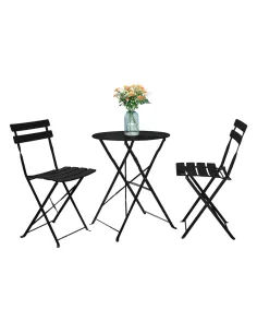 Set Grădină OBAX, terasă/balcon, 59.5x59.5x71 cm, oțel | MobilaOK