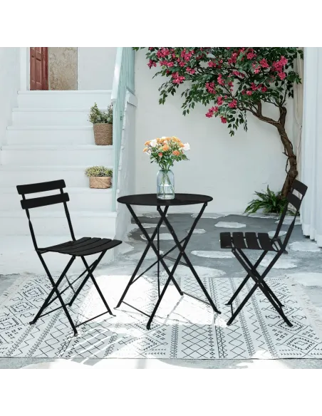 Set Grădină OBAX, terasă/balcon, 59.5x59.5x71 cm, oțel | MobilaOK