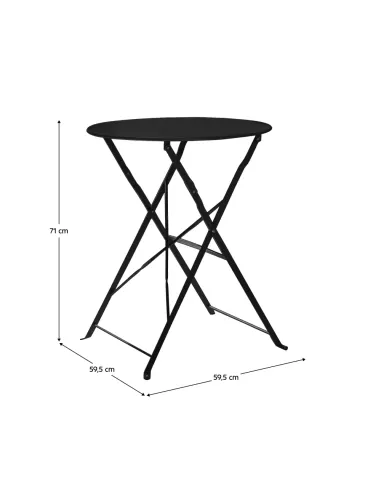 Set Grădină OBAX, terasă/balcon, 59.5x59.5x71 cm, oțel | MobilaOK