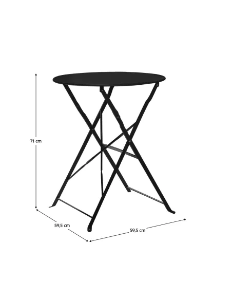 Set Grădină OBAX, terasă/balcon, 59.5x59.5x71 cm, oțel | MobilaOK