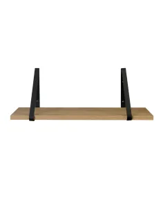 Raft suspendat, SAGIRA, living/dormitor/birou, 60x20x1.8 cm, MDF laminat și metal | MobilaOK 2