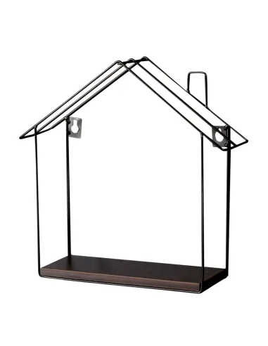 Raft suspendat, KASITA, bucătărie baie hol, 28x8x28 cm, MDF laminat și metal | MobilaOK