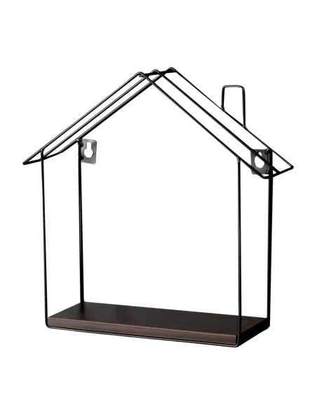 Raft suspendat, KASITA, bucătărie baie hol, 28x8x28 cm, MDF laminat și metal | MobilaOK