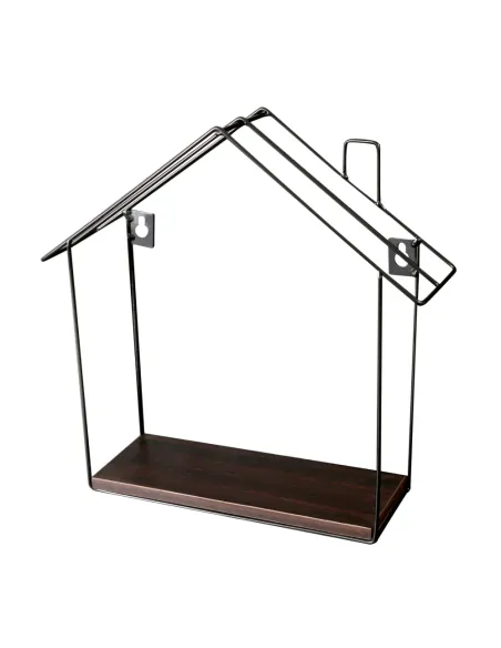 Raft suspendat, KASITA, bucătărie baie hol, 28x8x28 cm, MDF laminat și metal | MobilaOK