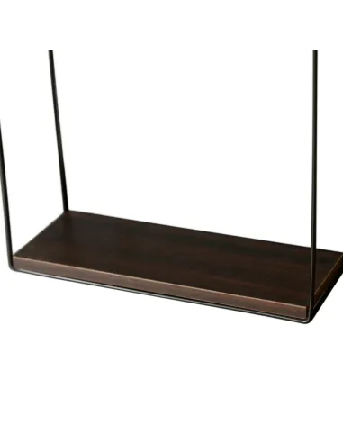 Raft suspendat, KASITA, bucătărie baie hol, 28x8x28 cm, MDF laminat și metal | MobilaOK