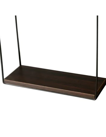 Raft suspendat, KASITA, bucătărie baie hol, 28x8x28 cm, MDF laminat și metal | MobilaOK