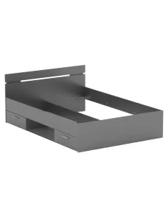 Pat MICHIGAN dormitor 140x200 PAL melaminat grafit | MobilaOK 2