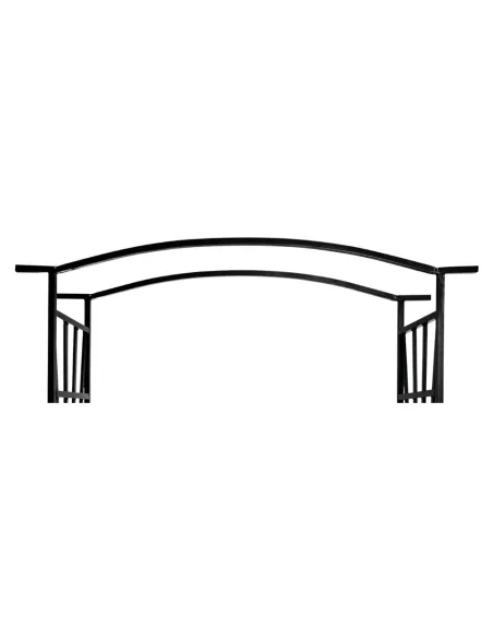 Bancă de grădină HAIFA, cu pergolă, 114x42x210 cm, Metal | MobilaOK