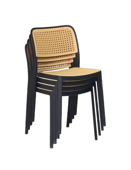 Scaun RAVID, stivuibil, interior/exterior, 47x55x81.5 cm, plastic | MobilaOK