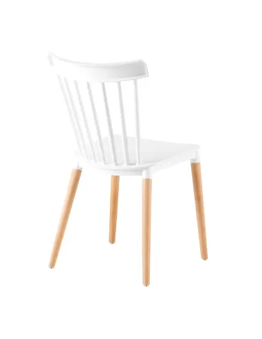 Scaun Dining ZOSIMA, dining, 54x44x83 cm, plastic si lemn fag | MobilaOK