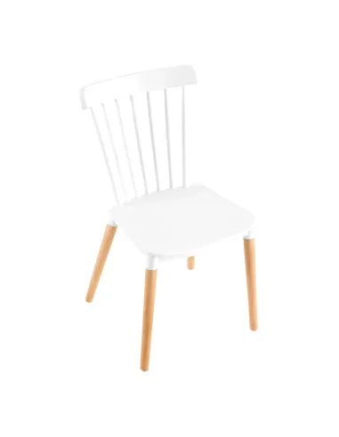 Scaun Dining ZOSIMA, dining, 54x44x83 cm, plastic si lemn fag | MobilaOK