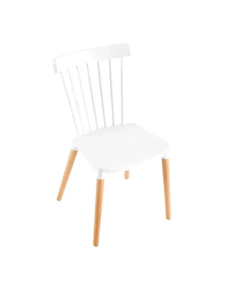 Scaun Dining ZOSIMA, dining, 54x44x83 cm, plastic si lemn fag | MobilaOK