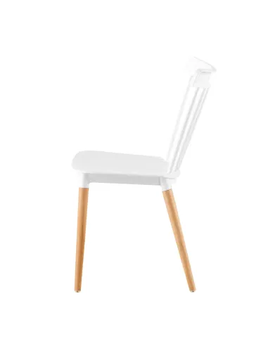 Scaun Dining ZOSIMA, dining, 54x44x83 cm, plastic si lemn fag | MobilaOK