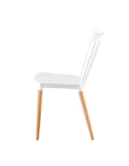 Scaun Dining ZOSIMA, dining, 54x44x83 cm, plastic si lemn fag | MobilaOK