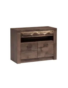 Comodă INFINITY I-10 pentru dormitor, 96x72.5x42 cm, PAL melaminat frasin închis | MobilaOK