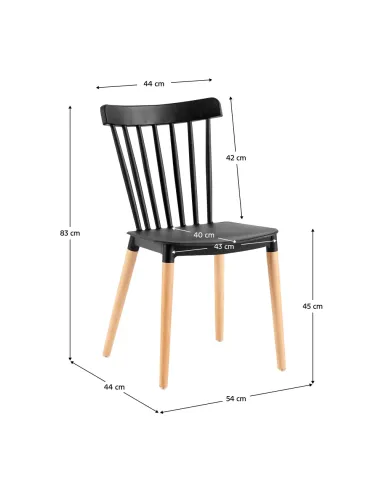 Scaun Dining ZOSIMA, dining, 54x44x83 cm, Lemn masiv fag | MobilaOK