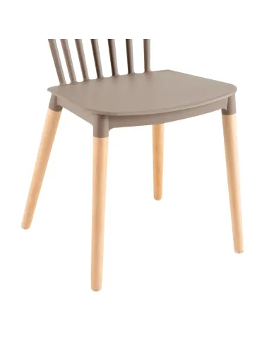 Scaun Dining ZOSIMA pentru bucătărie/dining, 54x44x83 cm, PAL și lemn masiv de fag | MobilaOK
