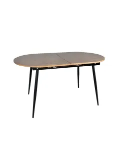 Masă Dining TAMERON, extensibilă living/dining, 150-190x75 cm, PAL stejar, cadru metal | MobilaOK