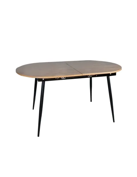 Masă Dining TAMERON, extensibilă living/dining, 150-190x75 cm, PAL stejar, cadru metal | MobilaOK