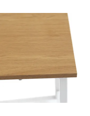 Set Dining ZAFAR, living/bucătărie, 120x60x75 cm, MDF laminat/metal | MobilaOK