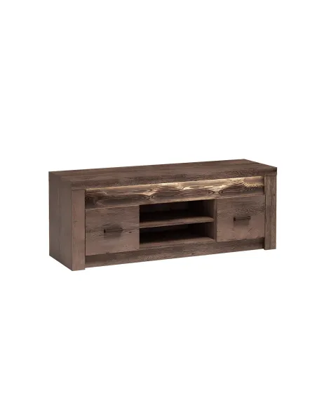 Comodă TV INFINITY I-09, living, 137x53x42 cm, PAL melaminat frasin închis | MobilaOK