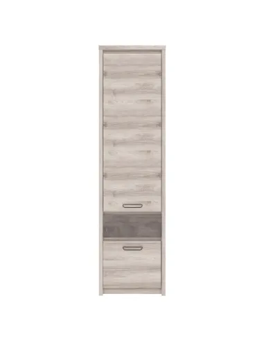 Etajeră JESI, 56x40x210 cm, PAL melaminat castan Nairobi/onix | MobilaOK