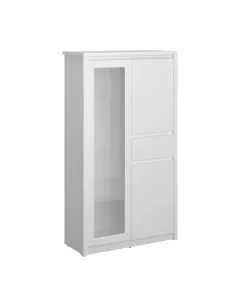 Vitrină ERODIN, living/hol/birou, 85.6x36.2x153 cm, PAL melaminat | MobilaOK