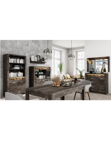 Măsuță cafea INFINITY I-13 living 120x60x60 cm PAL melaminat frasin închis | MobilaOK