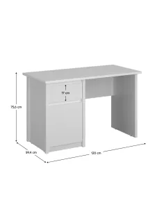 Masă de birou ERODIN, birou, 120x59.4x75.6 cm, PAL melaminat | MobilaOK 2