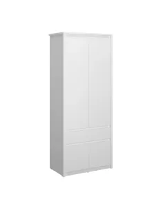 Dulap 4D1S, alb, pentru dormitor/hol, 86.6x50.2x210.6 cm, PAL melaminat | MobilaOK