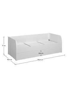 Pat 2S, ERODIN, dormitor, 90x200 cm, PAL melaminat | MobilaOK 2