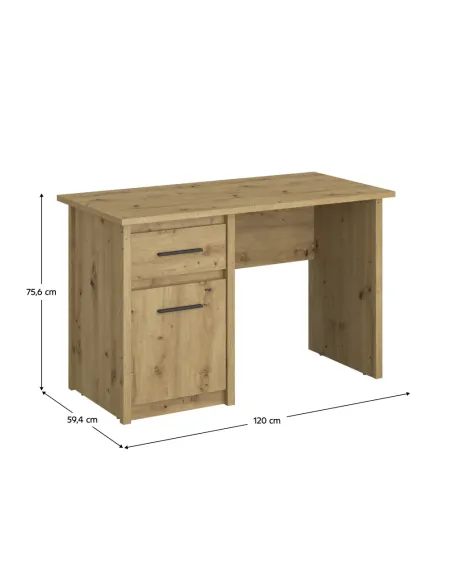 Masă PC AIRON, birou, 120x59.4x75.6 cm, PAL melaminat | MobilaOK