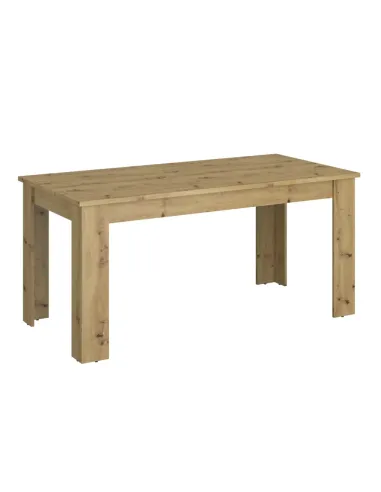 Masă Dining Extensibilă AIRON, sufragerie, 160-210x90 cm, PAL melaminat stejar | MobilaOK