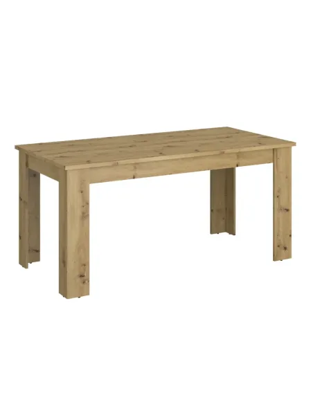Masă Dining Extensibilă AIRON, sufragerie, 160-210x90 cm, PAL melaminat stejar | MobilaOK