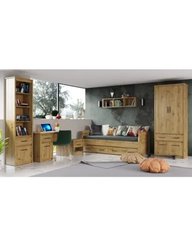 Noptieră AIRON, dormitor, 46.4x36.2x45.6 cm, PAL melaminat | MobilaOK