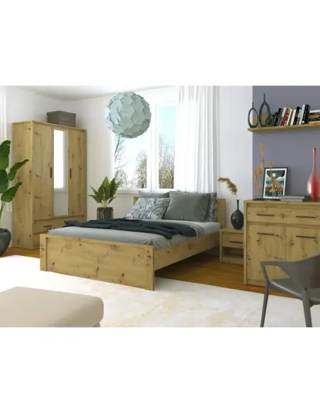 Noptieră AIRON, dormitor, 46.4x36.2x45.6 cm, PAL melaminat | MobilaOK