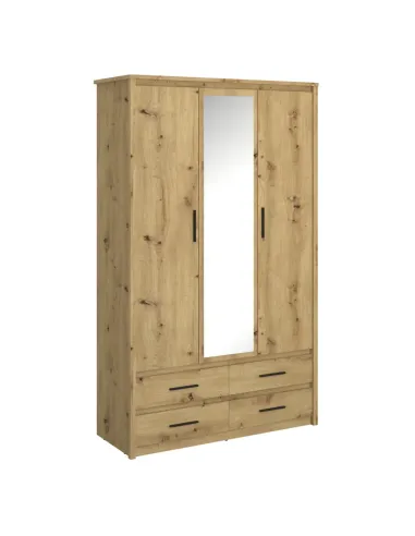 Dulap KONDELA, dormitor/hol, 127.6x50.4x210 cm, PAL melaminat | MobilaOK