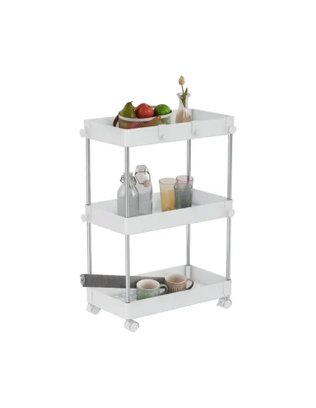 Etajeră ALIOL, mobilă, 40x22x60 cm, Plastic și Oțel | MobilaOK